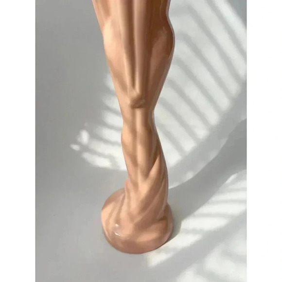 Vintage MCM Royal Haeger Dusty Rose Pink Embracing Ceramic Figures / Lovers #603 - Picture 4 of 7